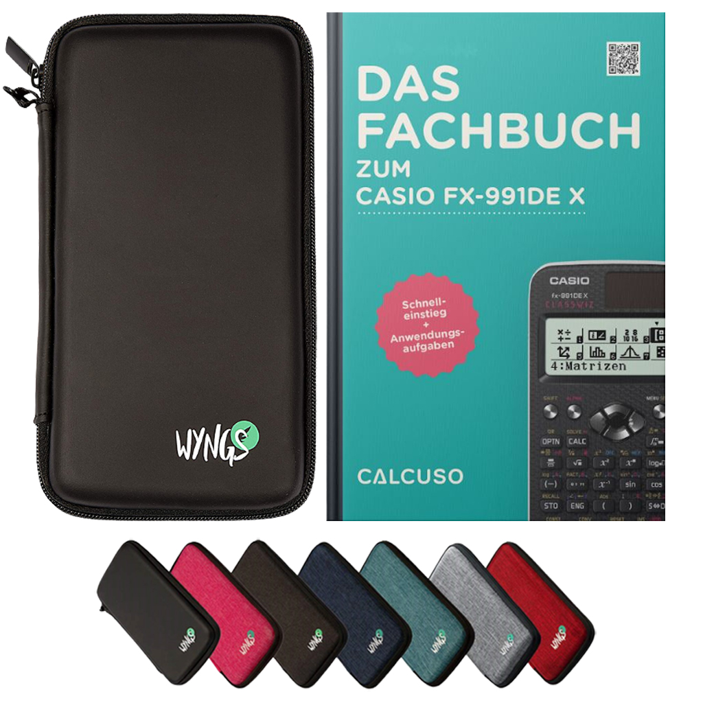 CALCUSO Zubehör Standardpaket kompatibel für Taschenrechner Casio FX-991DE X
