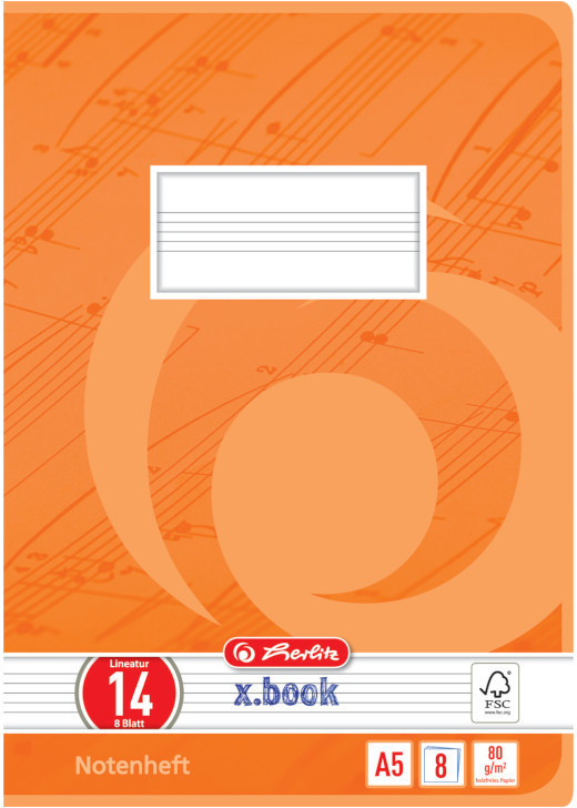 Notenheft Herlitz x-book, 3324407
