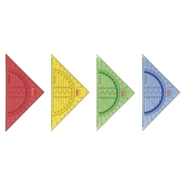 Geometrie-Dreieck Brunnen 16cm bruchs farbig