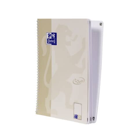 Oxford Collegeblock Touch - A4+, punktkariert, 80 Blatt, 90 g/qm, beige