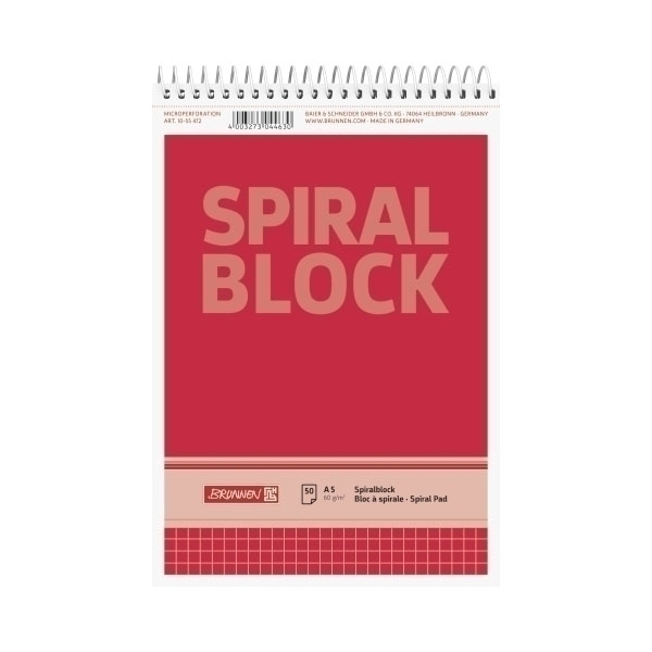 Spiralnotizblock A5 kar 50Bl