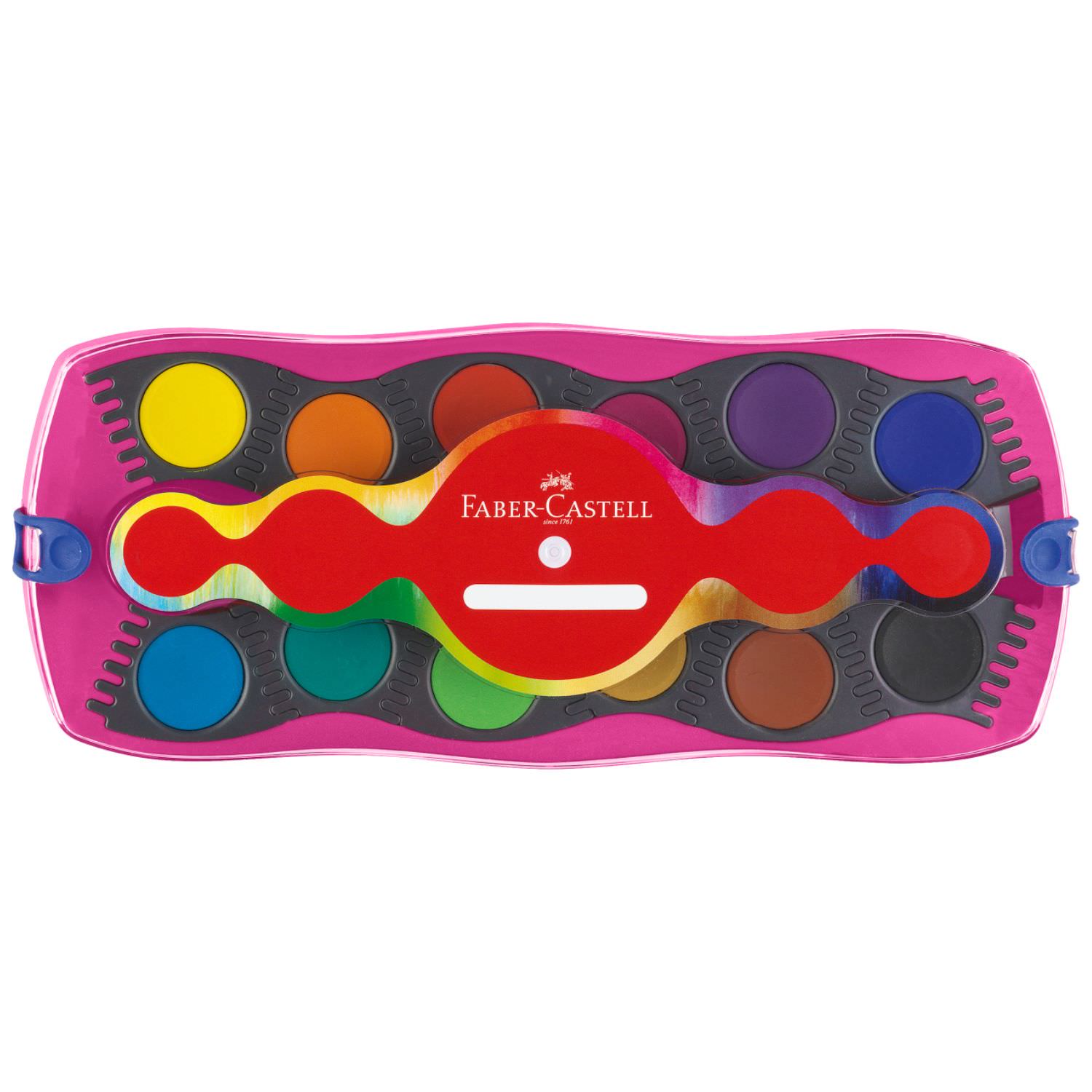 Faber-Castell Farbkasten Connector Einhorn + Regenbogenglitzer + Sticker