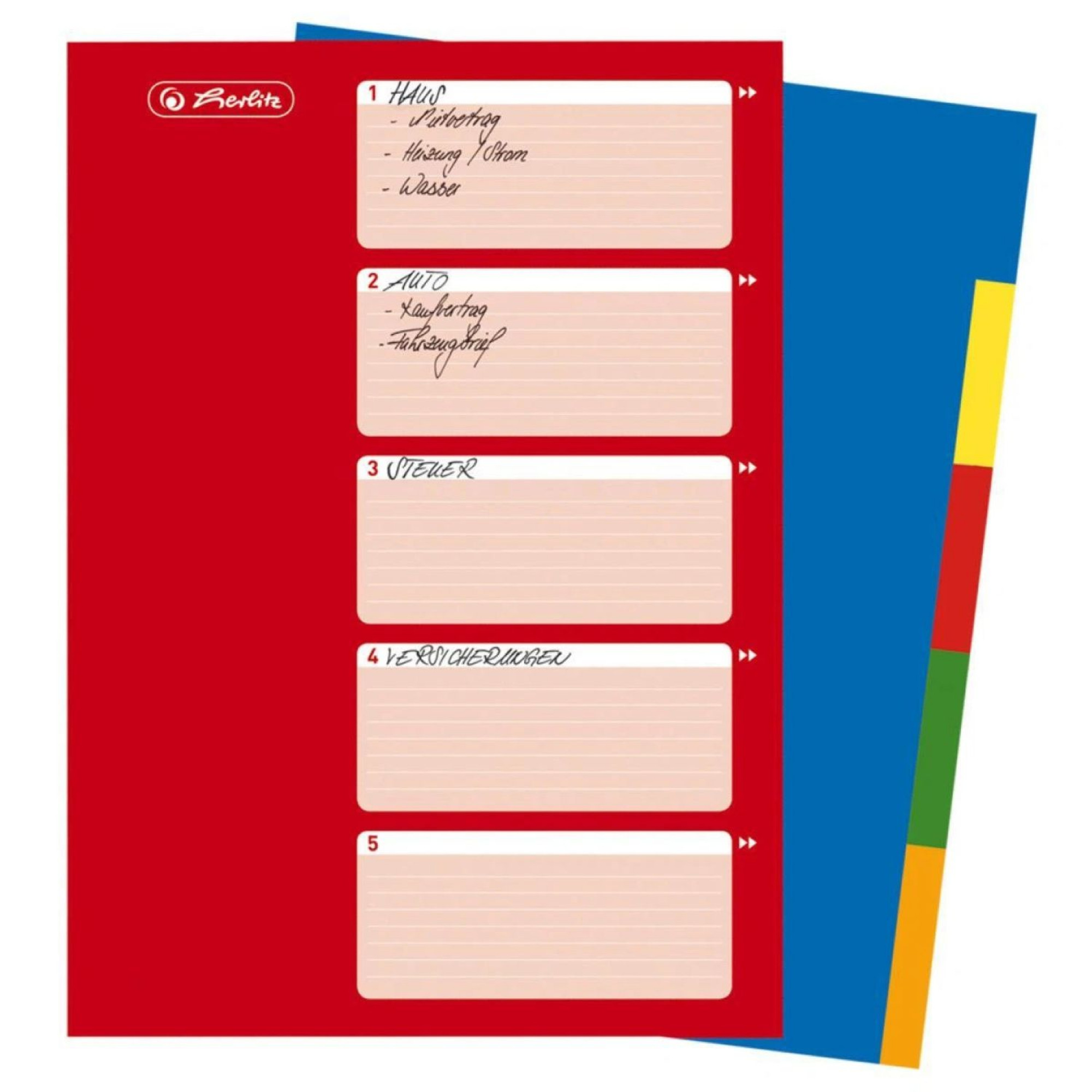 Register Herlitz 5950407, A4, blanko
