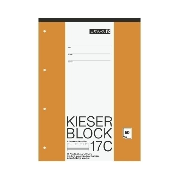 Block A4 Kieserblock liniert 50Bl
