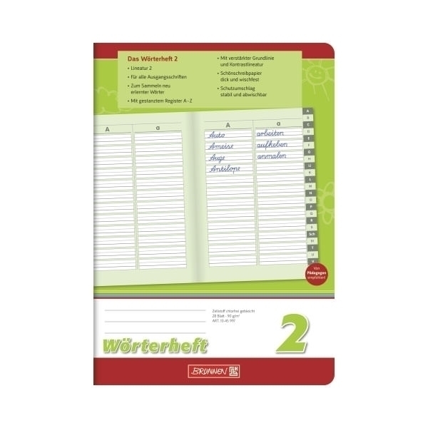 Wörterheft A5 Lin2 28Bl
