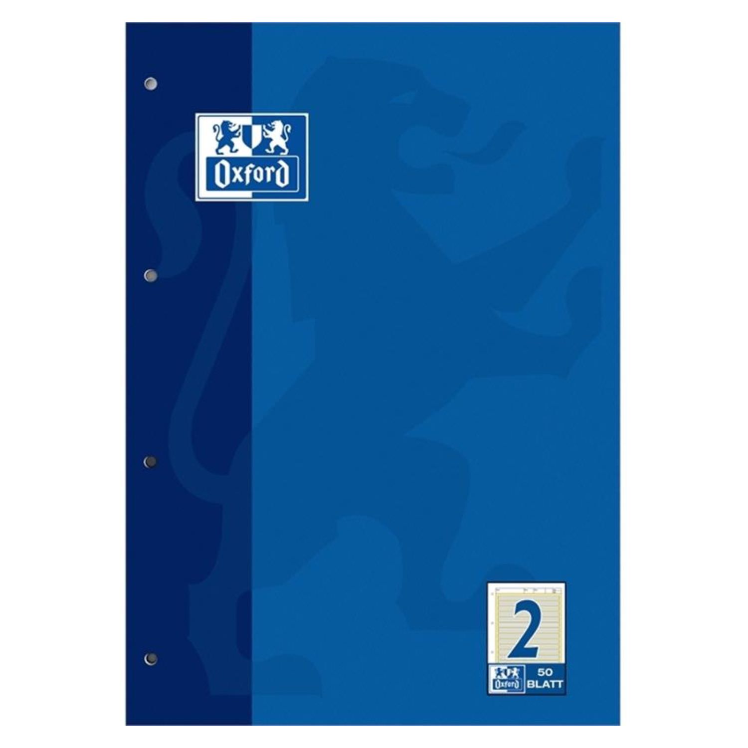 Oxford Arbeitsblock A4, Lineatur 2