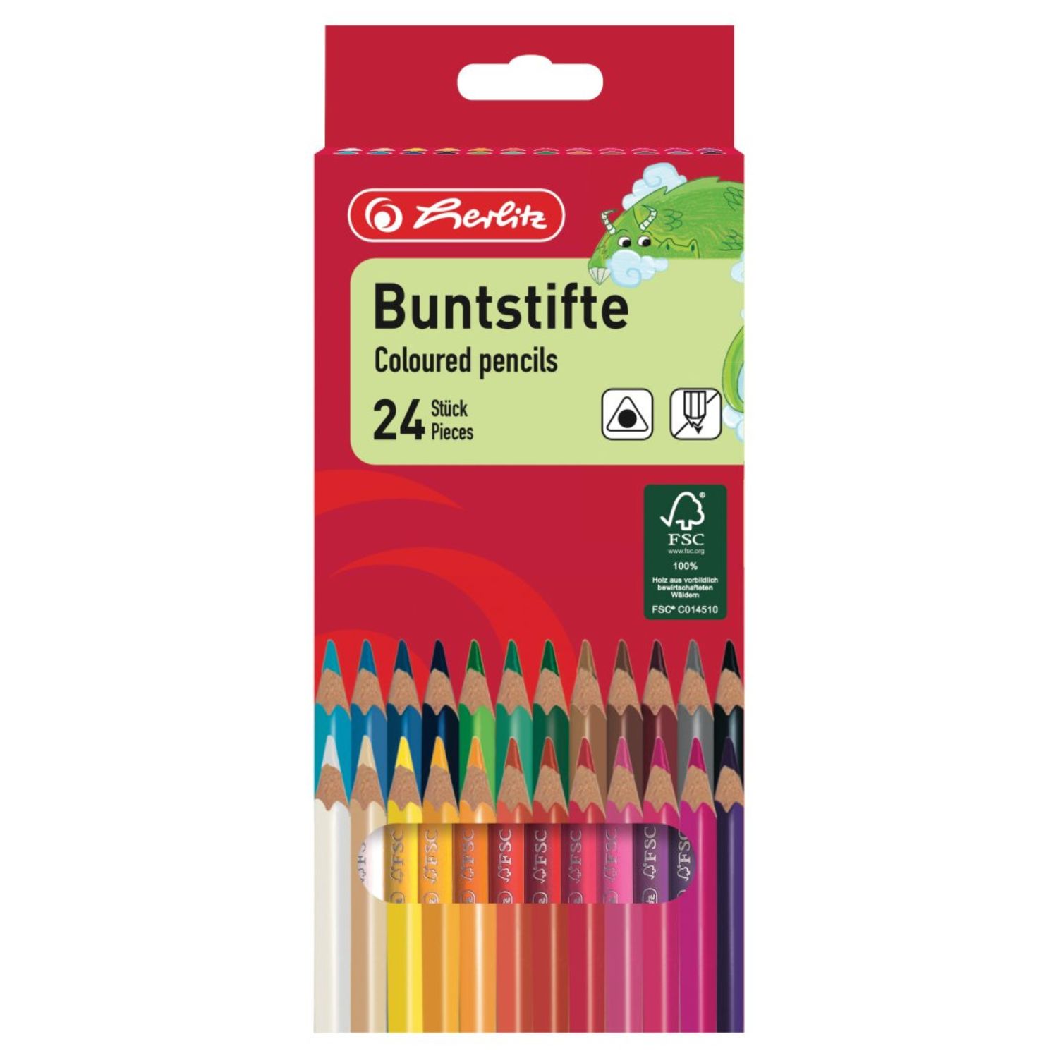 Buntstifte Herlitz 10412039 Dreikant