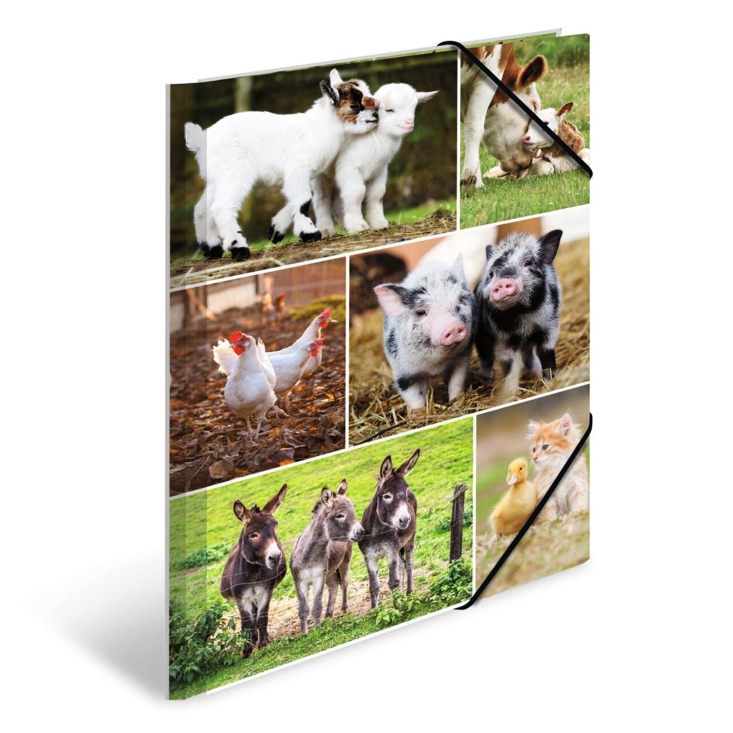 Herma Kartonmappe A4, Bauernhoftiere