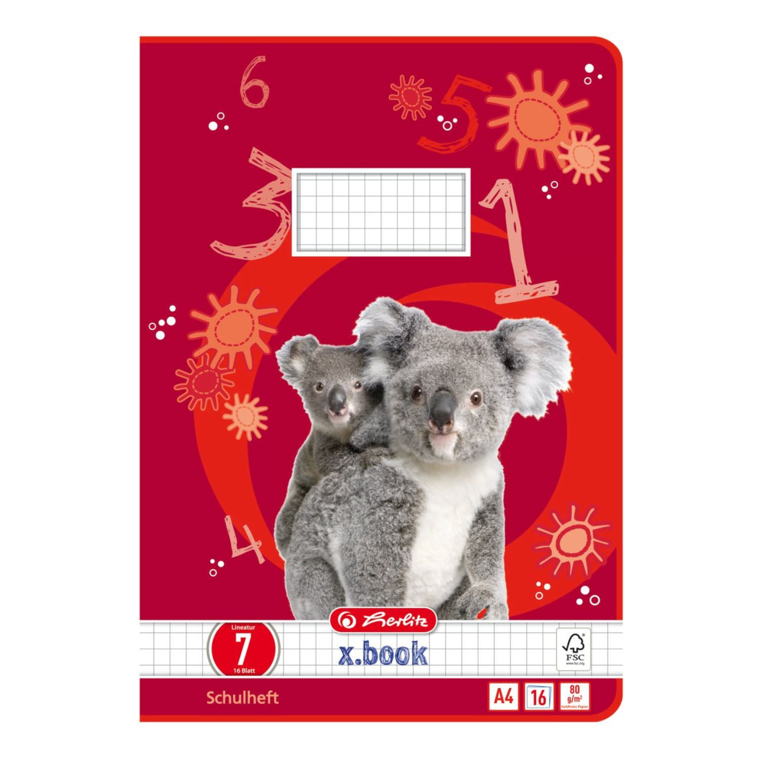 Herlitz Heft A4, Lineatur 7