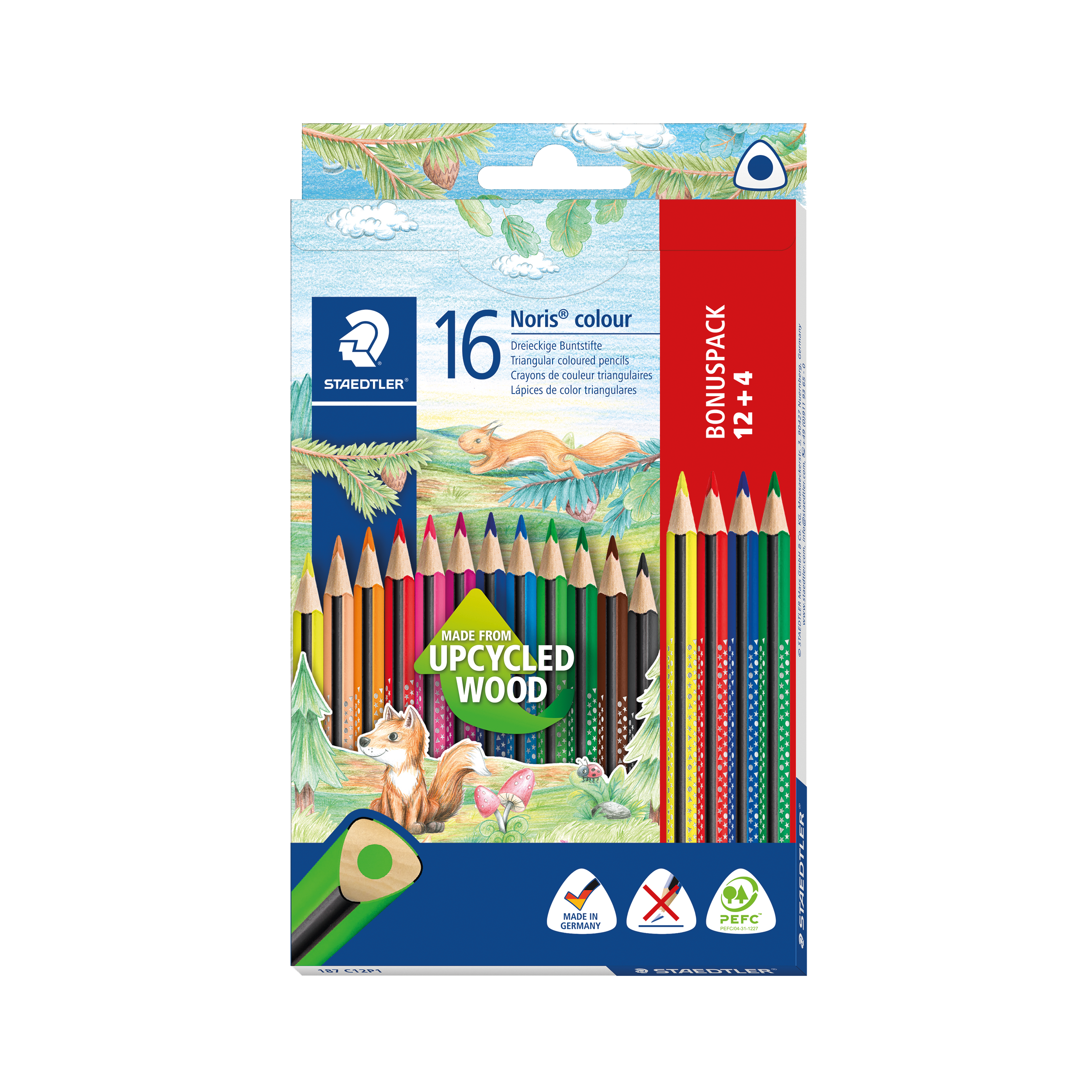 Staedtler Farbstifte Noris colour Promotion Set - 3 mm, Kartonetui 16 Farben sortiert