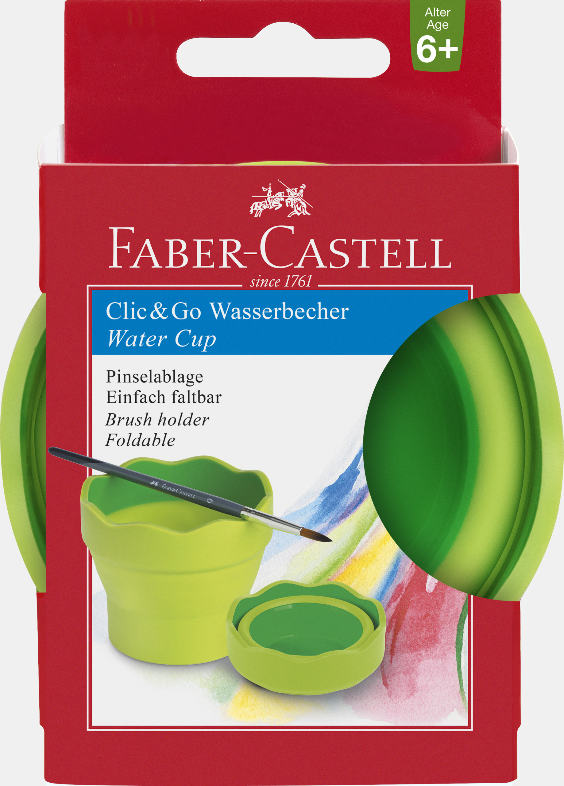 Faber-Castell Wasserbecher CLIC & GO - hellgrün