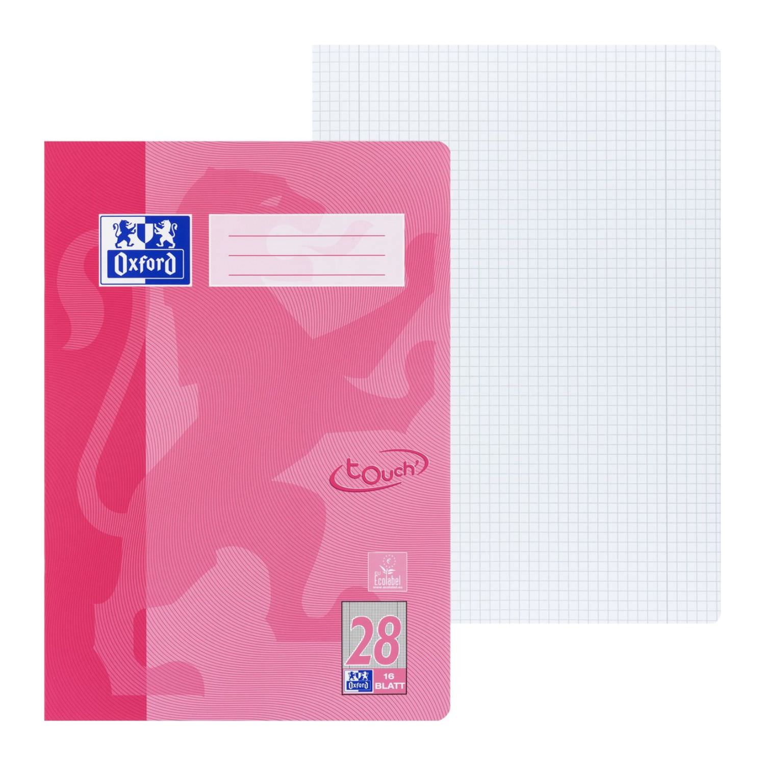 Oxford Touch Heft Lineatur 28, Rosa