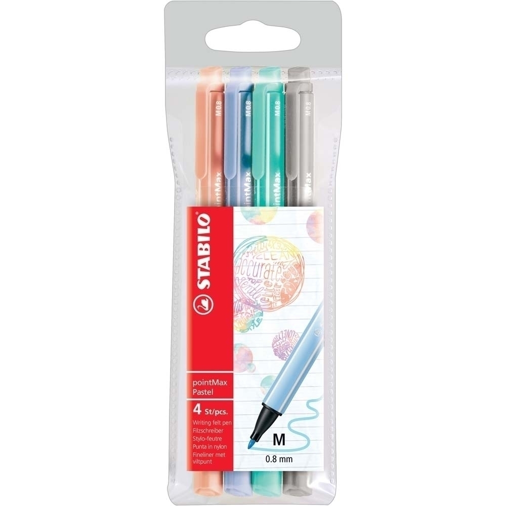 STABILO pointMax pastel 4er Etui