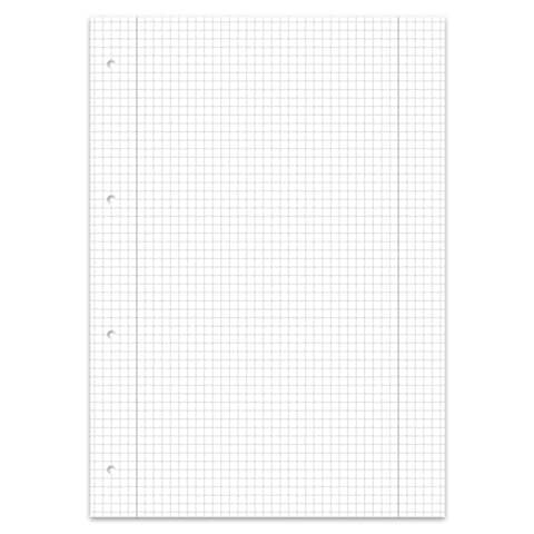 Staufen Premium Collegeblock Premium LIN 28 - A4, 80 Blatt, 90 g/qm, rot, kariert mit Doppelrand