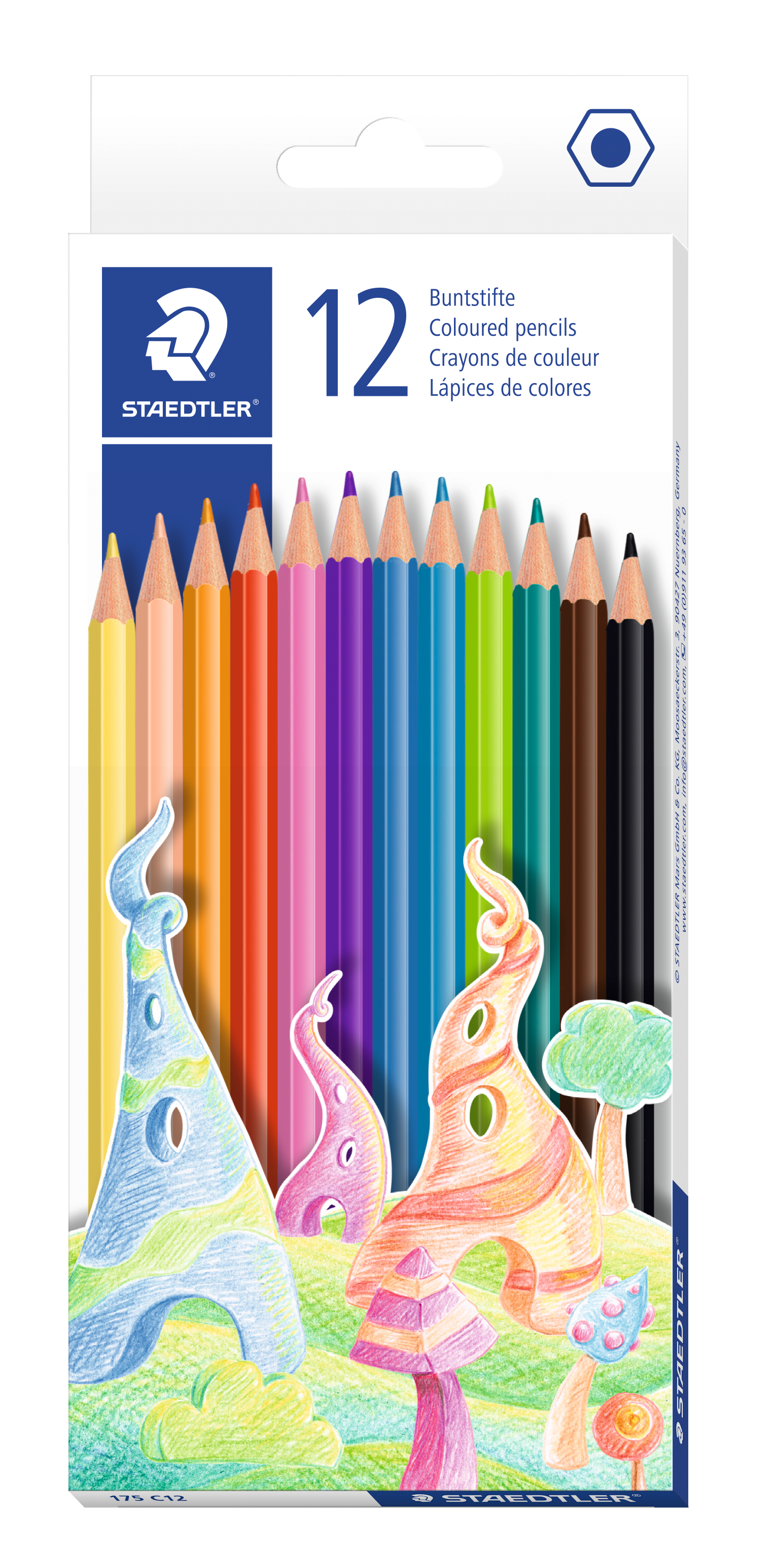 Staedtler holzfreie Buntstifte 12 Farben