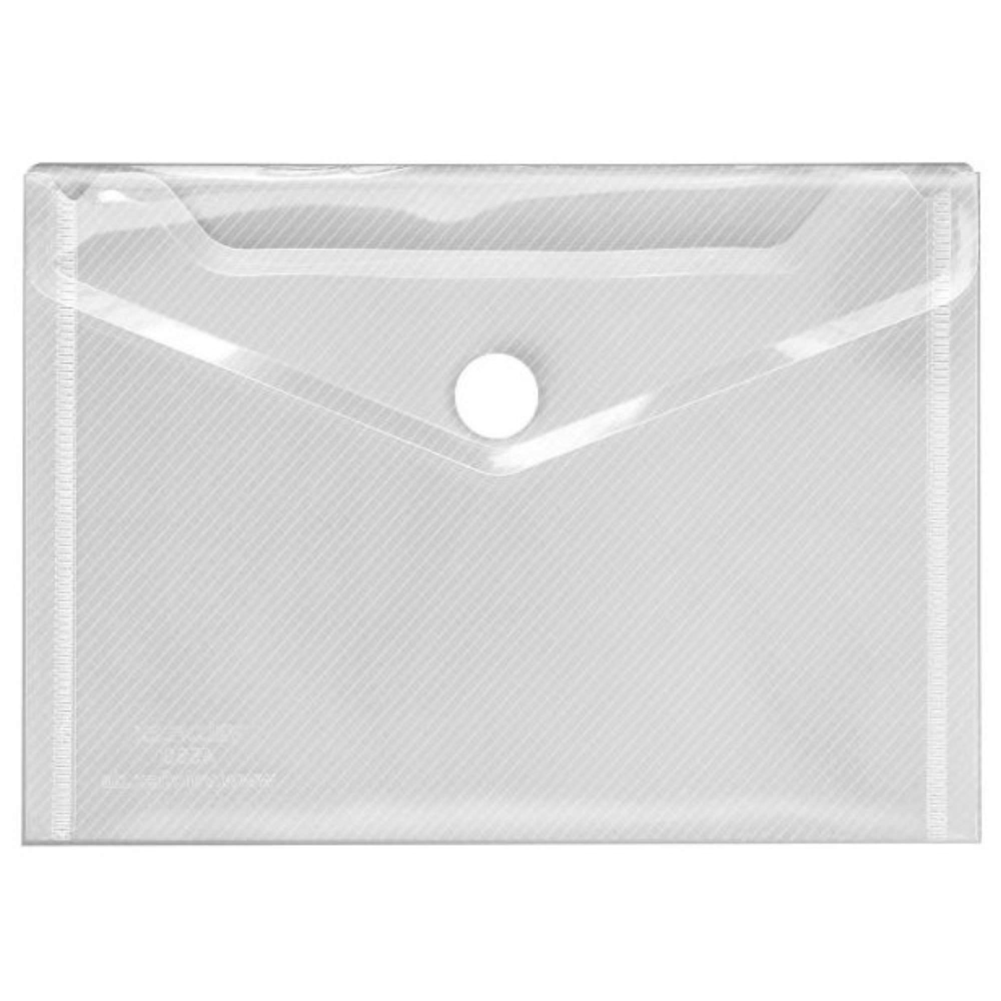 Veloflex Dokumententasche Crystal A6 quer, PP-Folie 200 µm, Klettverschluss, transparent farblos