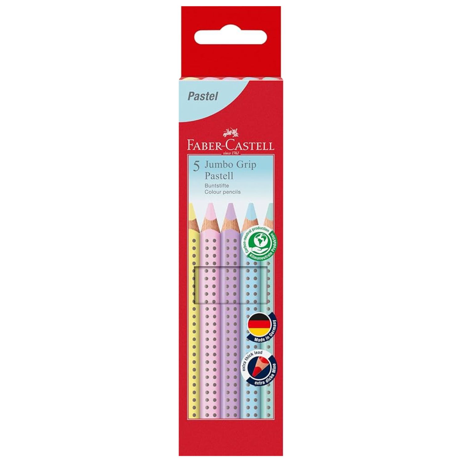 Faber-Castell Jumbo Grip Pastell, 5er Pack