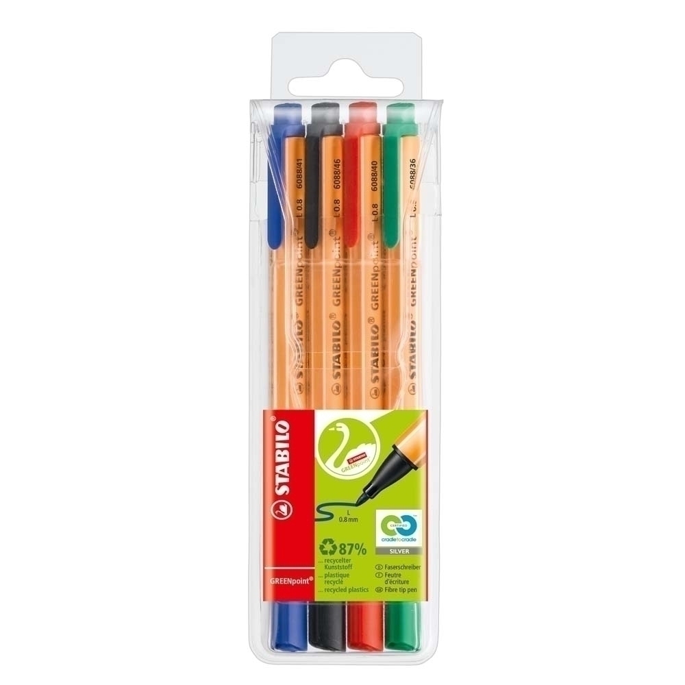STABILO GREENpoint 4er Etui