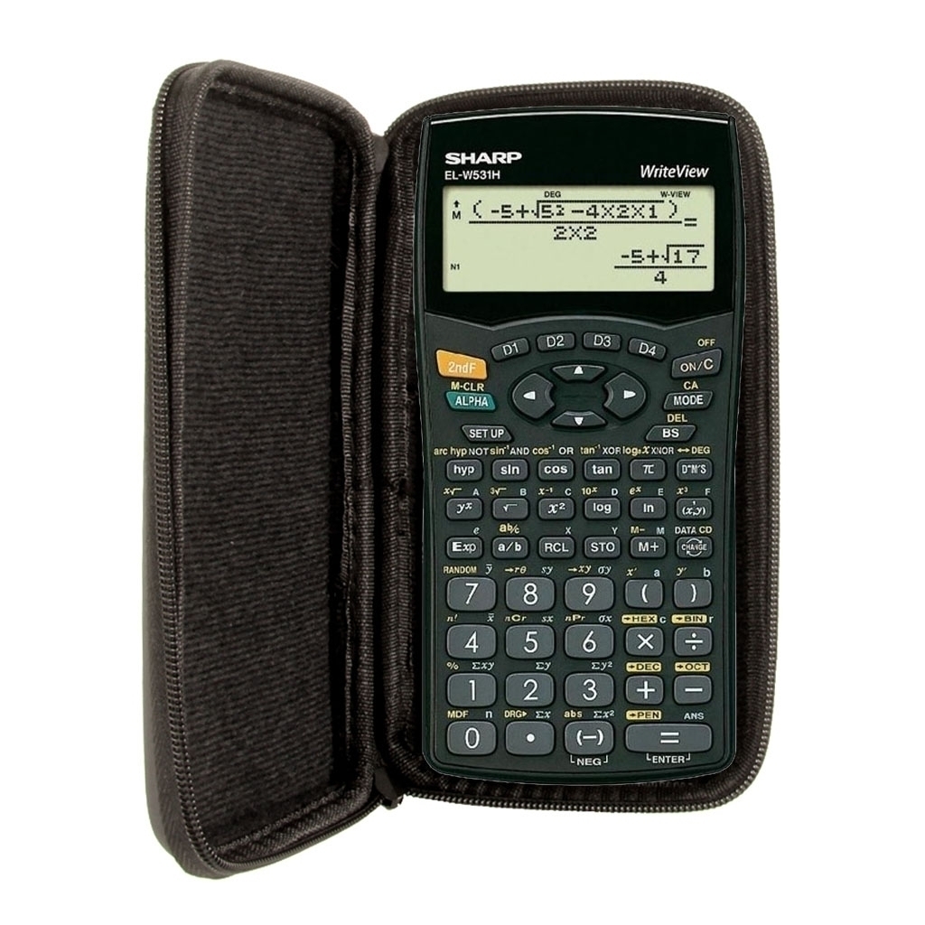 Schutztasche für Taschenrechner von Sharp, für Modell: EL W531 - RIP