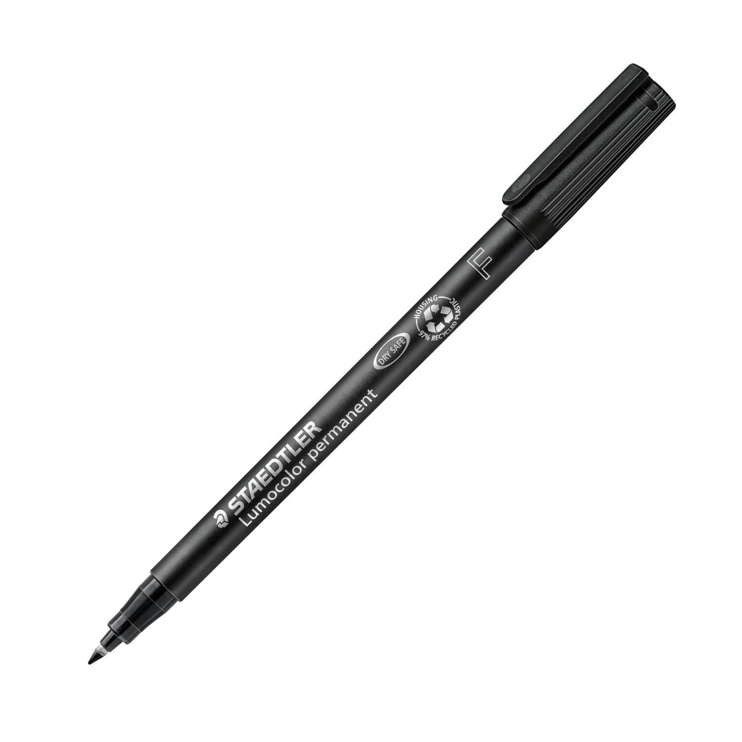 Staedtler Folienstift wasserfest, fein (F), schwarz