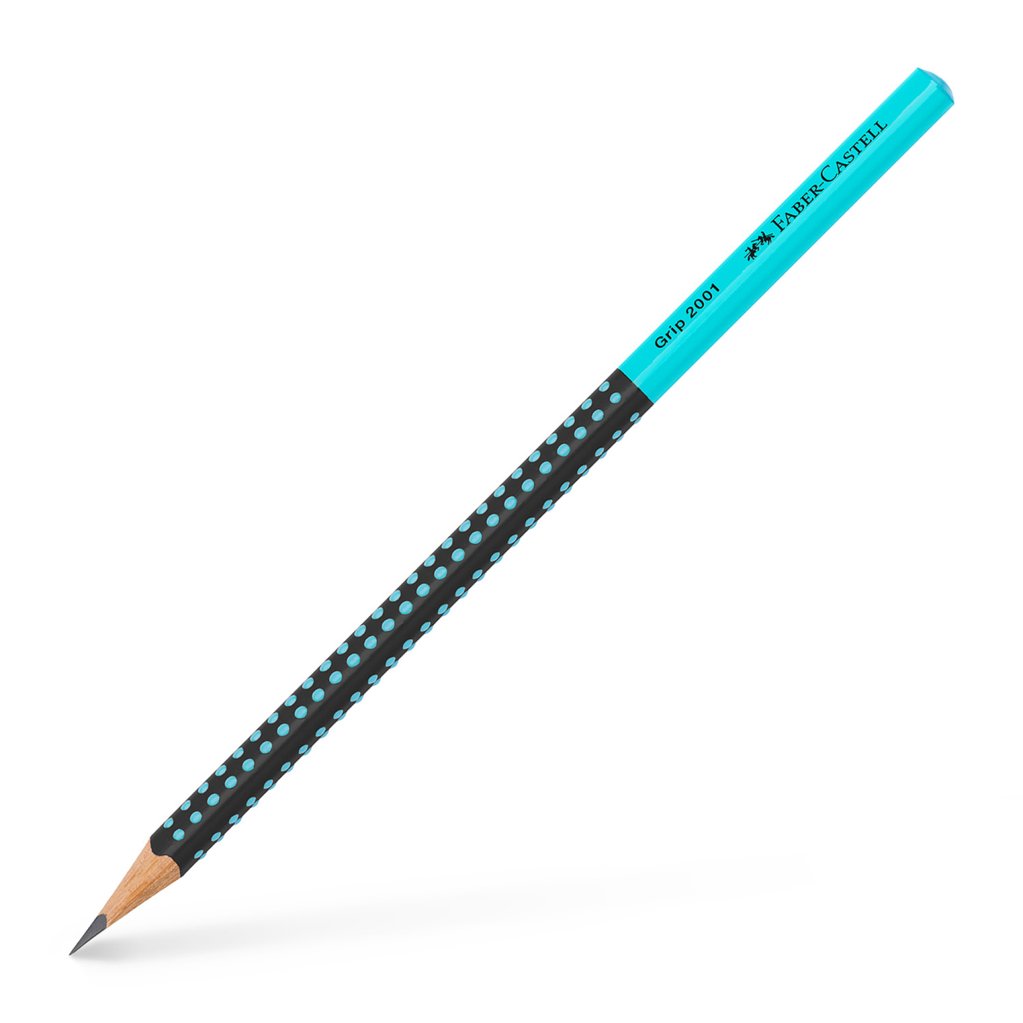 Faber-Castell Bleistift HB Grip, schwarz-türkis