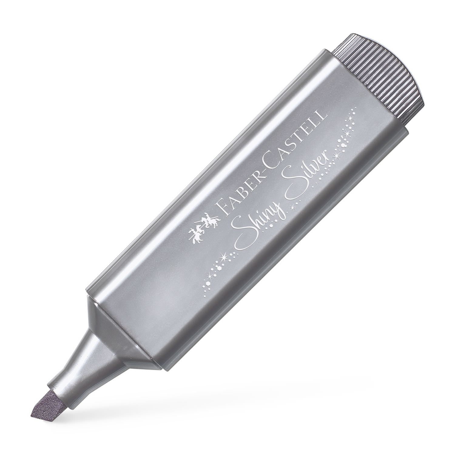 Faber-Castell Metallic Textmarker, shiny silver
