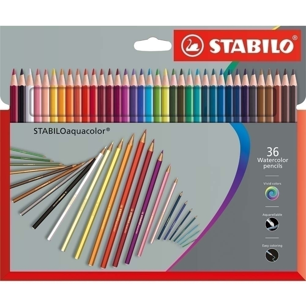 STABILO - Aquarell-Buntstifte - STABILOaquacolor® - 36er Etui