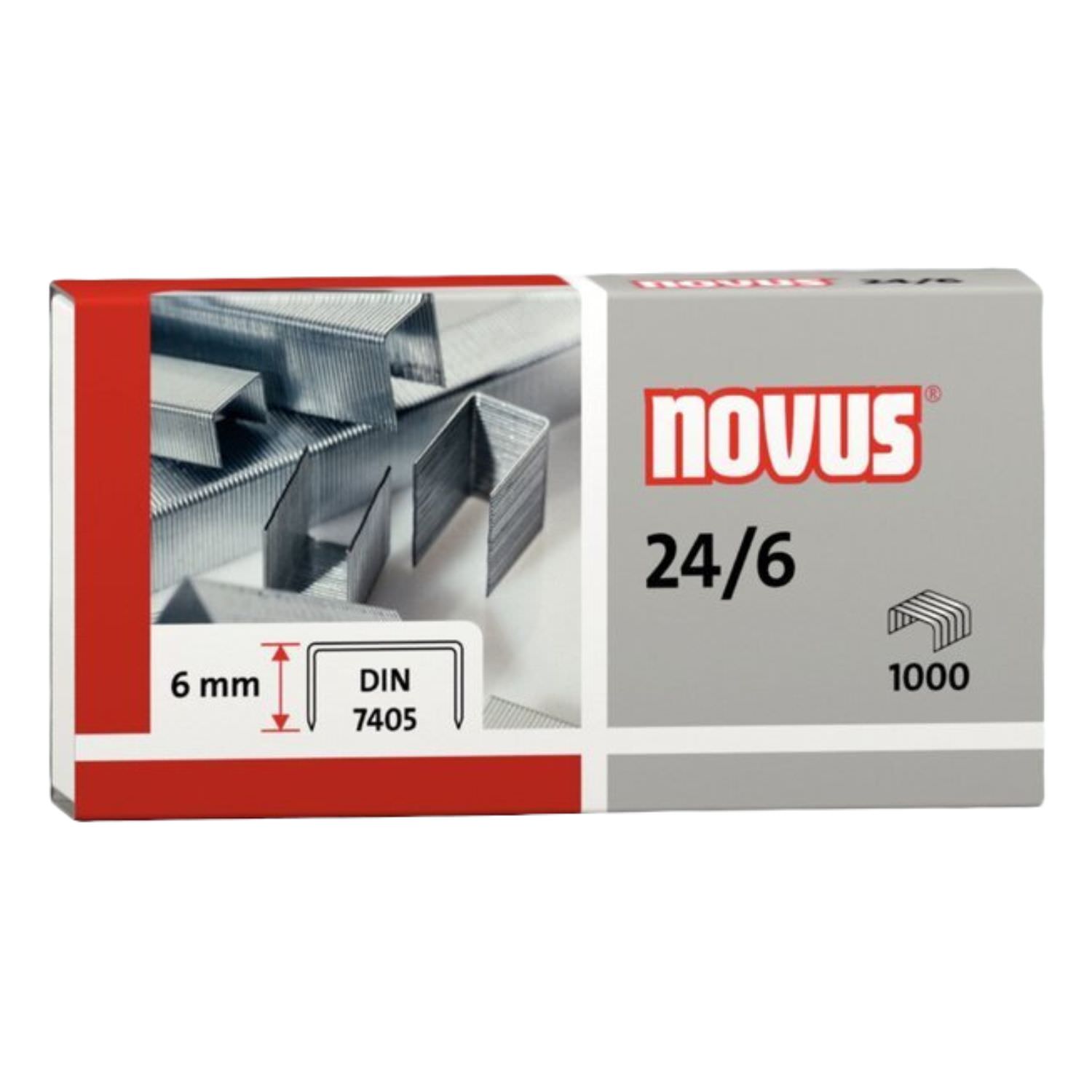 Novus Heftklammern 24/6, 1000 Stück