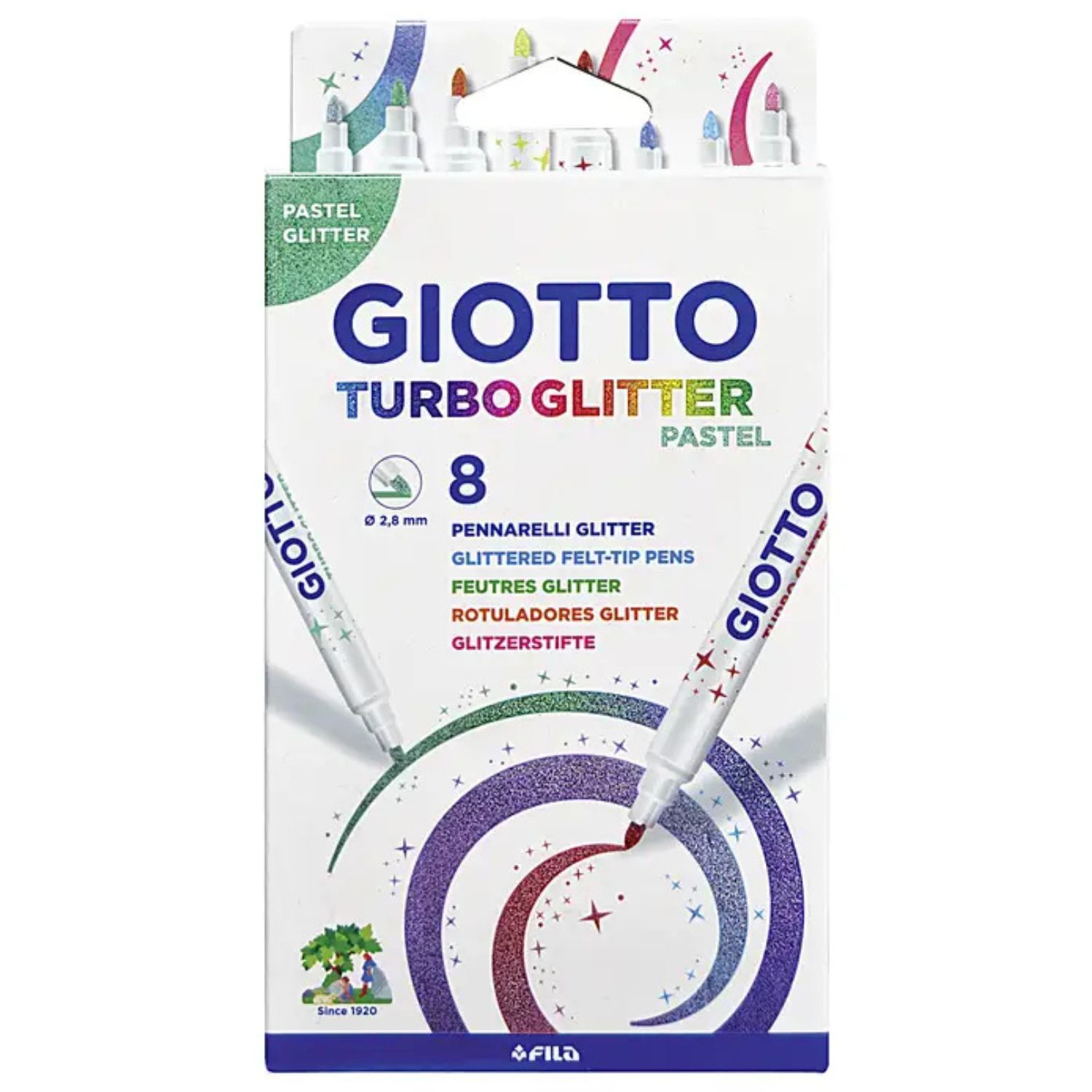 Lyra Giotto Fasermaler Turbo Glitter pastell