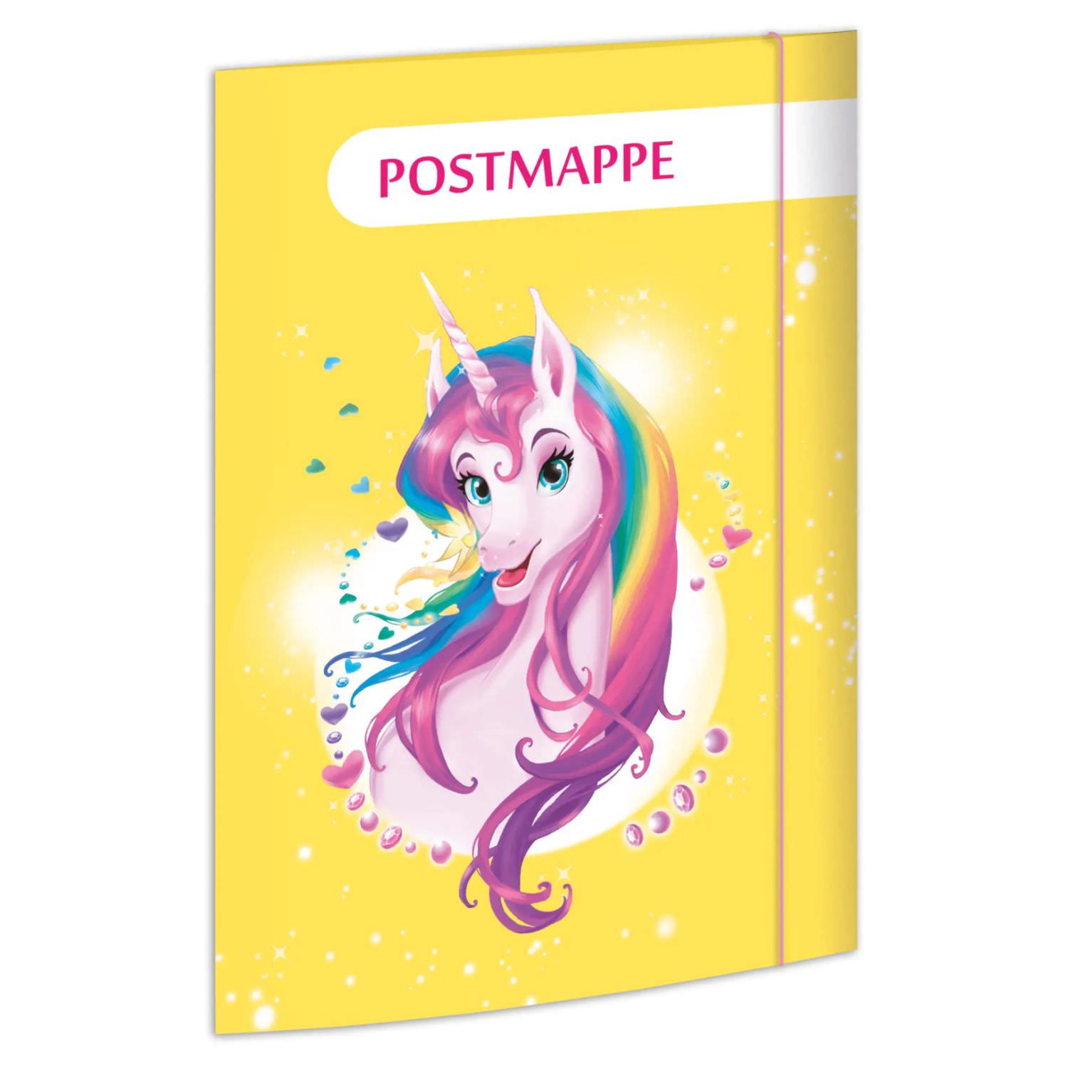 RNK Postmappe Grundschule mit Motiv, Einhornportrait