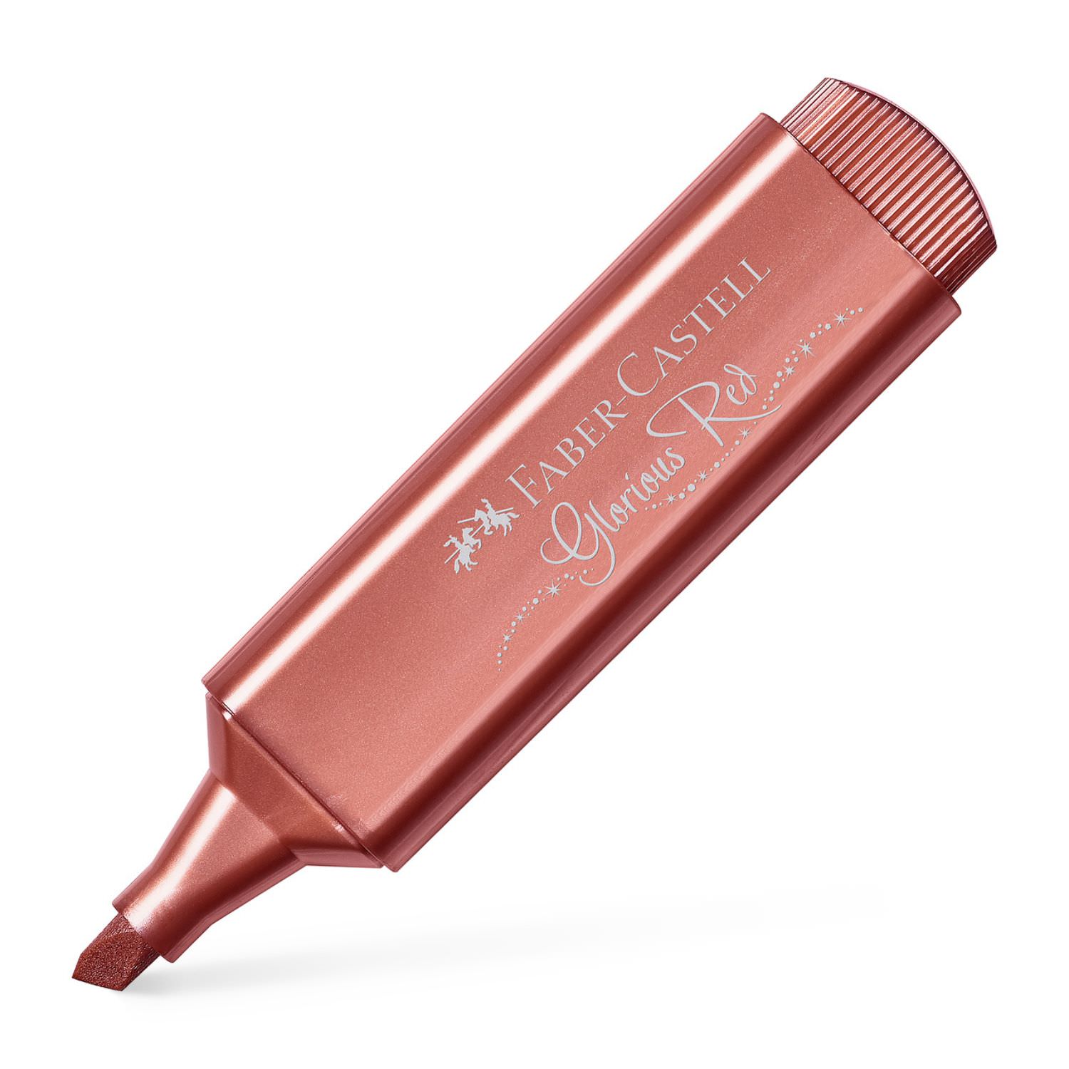 Faber-Castell Metallic Textmarker, glorious red