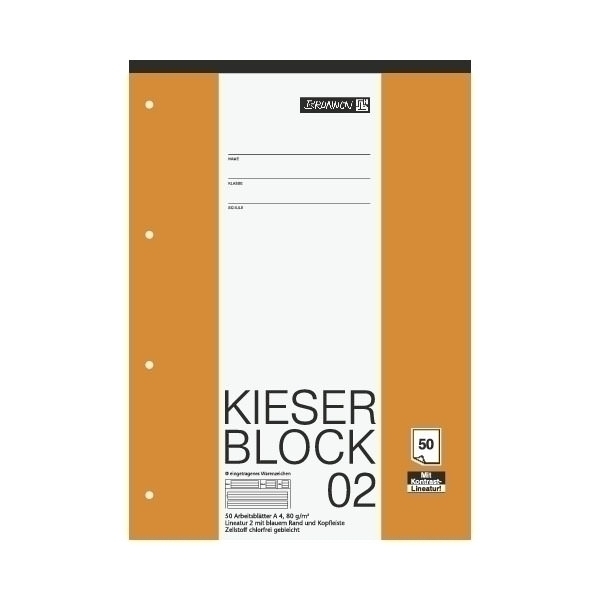 Block A4 Kieserblock Lin2 50Bl