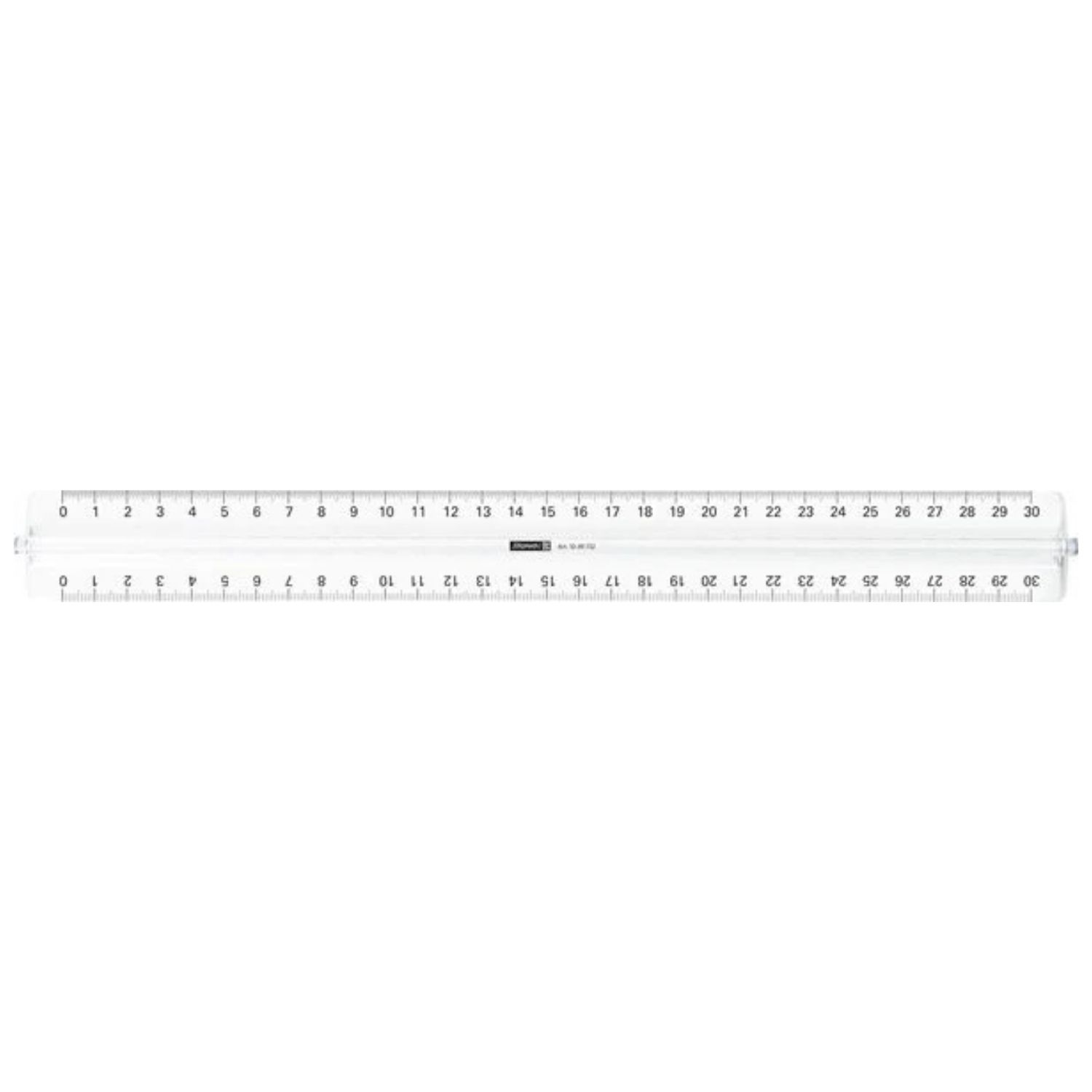 Lineal 30cm Griff glasklar