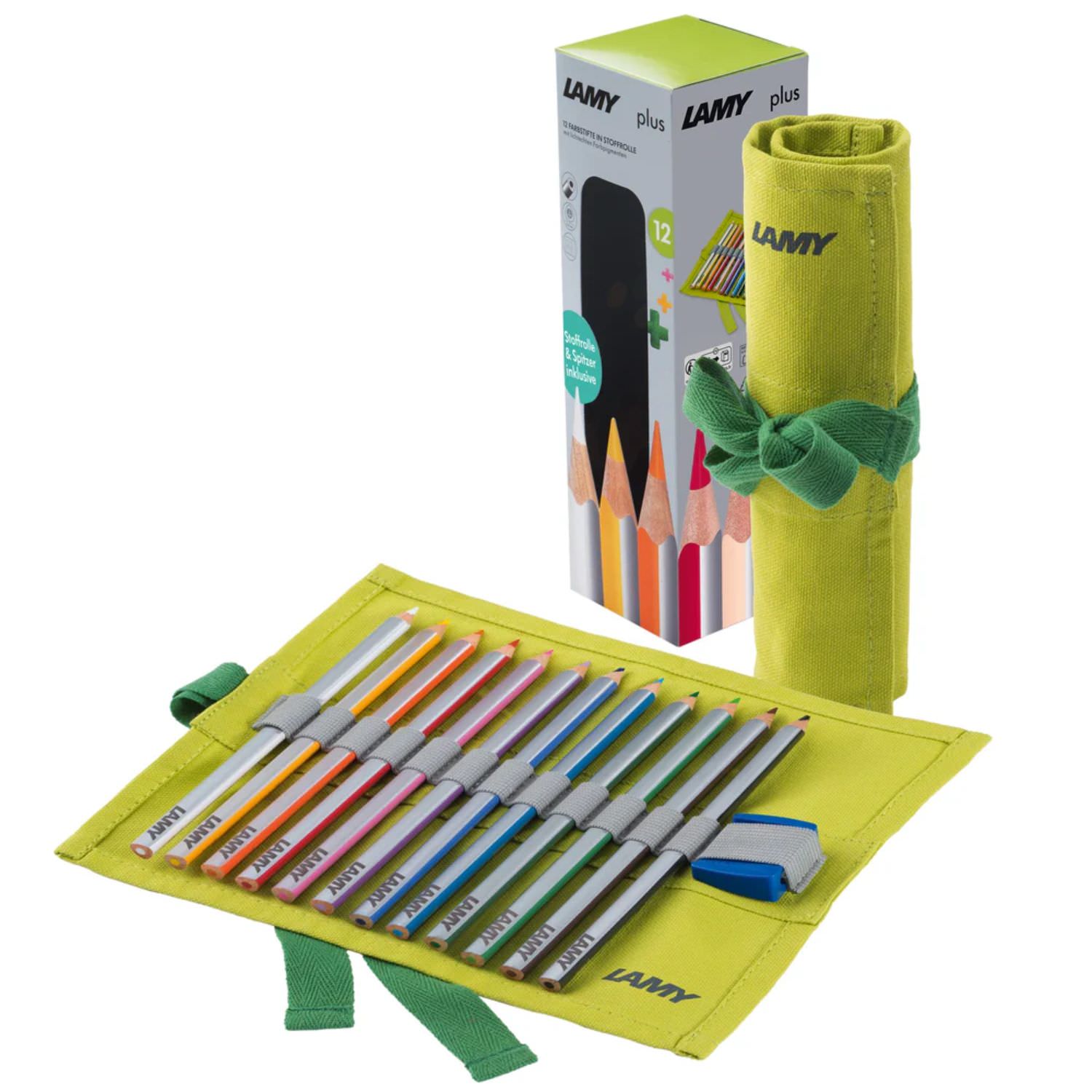 LAMY Farbstifte plus, 12er Stoffrolle