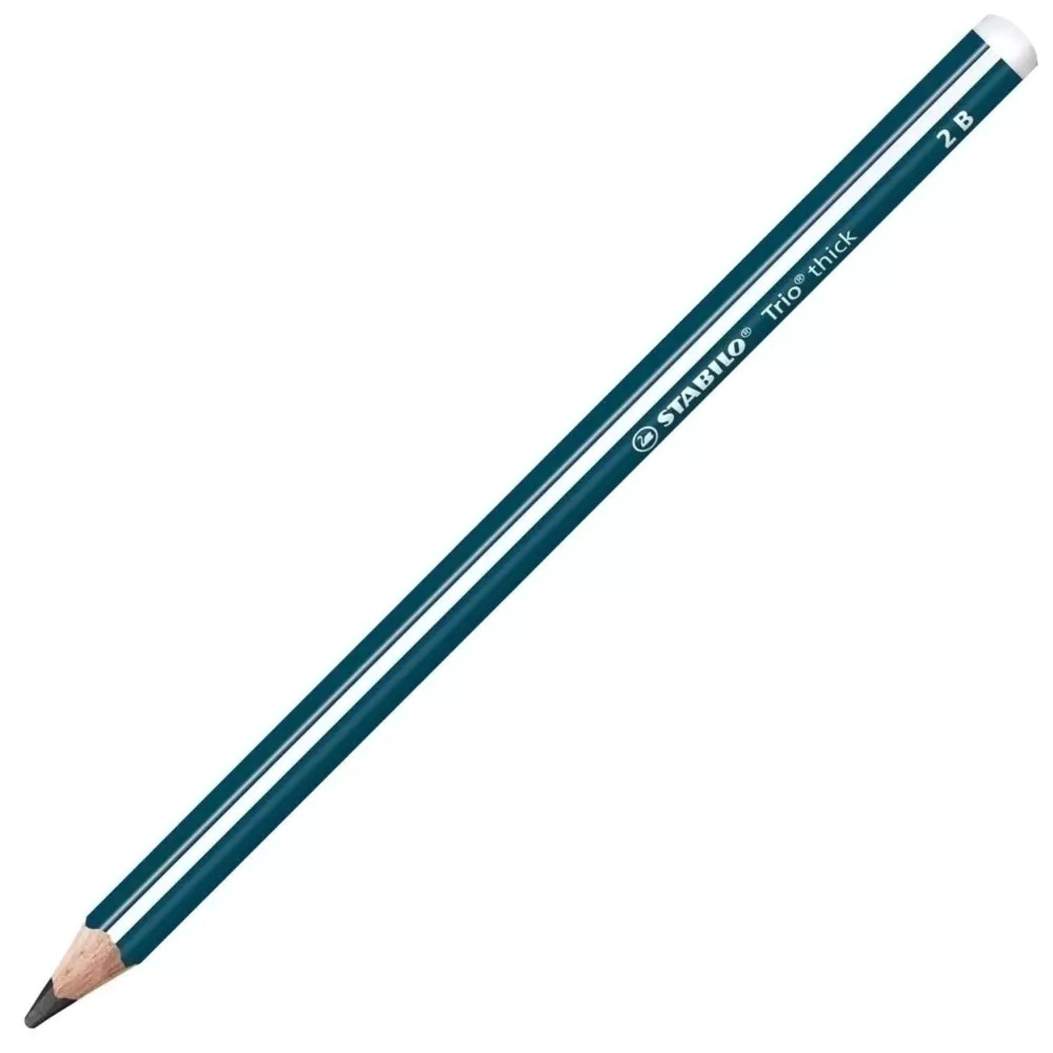 STABILO Trio dick Bleistift blau 2B
