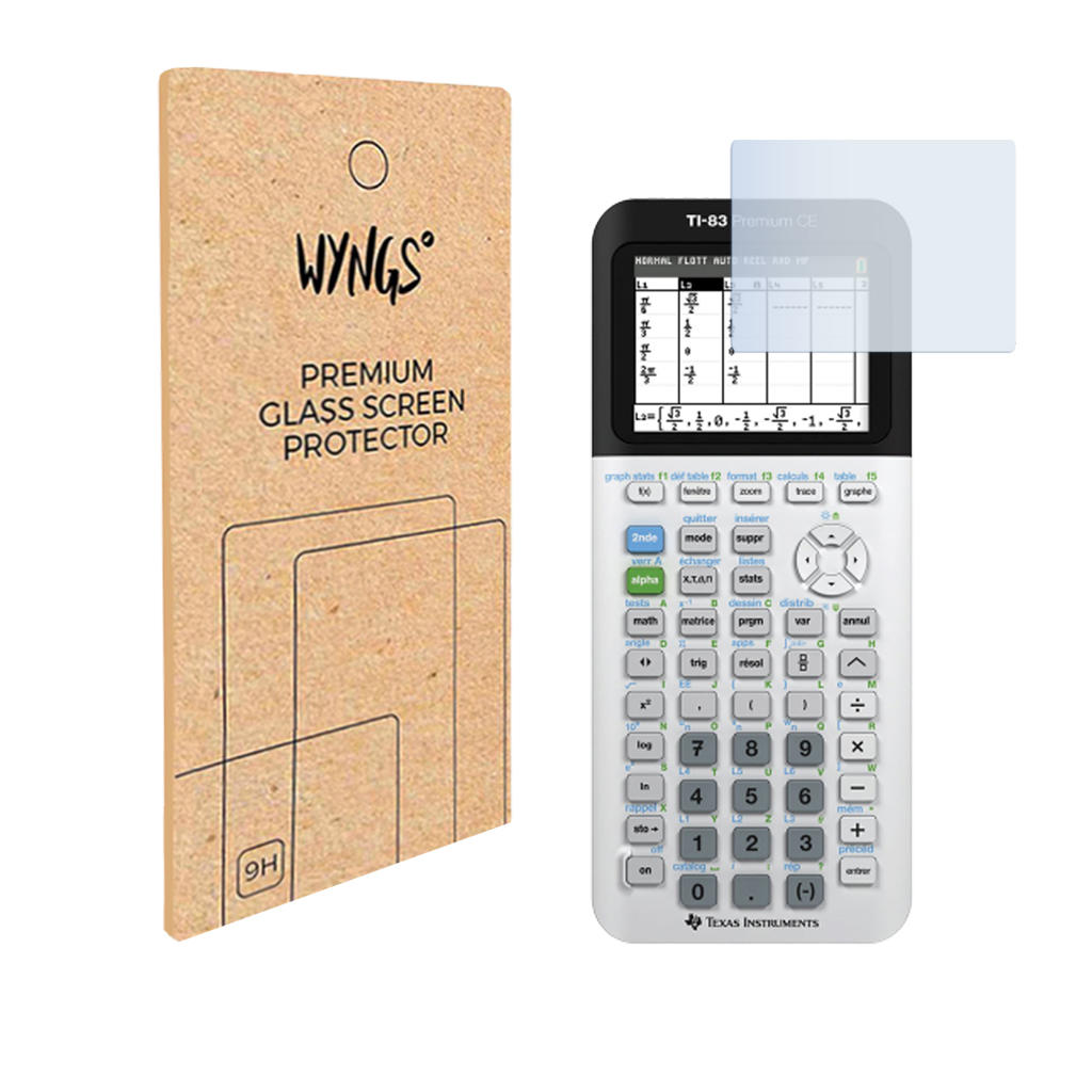 WYNGS Displayschutzfolie zum Grafikrechner TI-83 Premium CE (Python Edition)