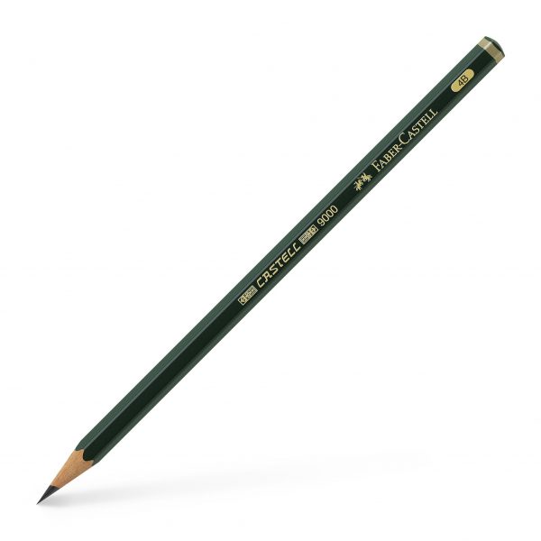 Faber-Castell Bleistift Castell 9000 4B - dunkelgrün