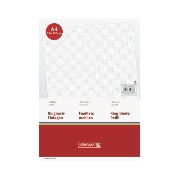 Ringbucheinlage A4 kar 100Bl