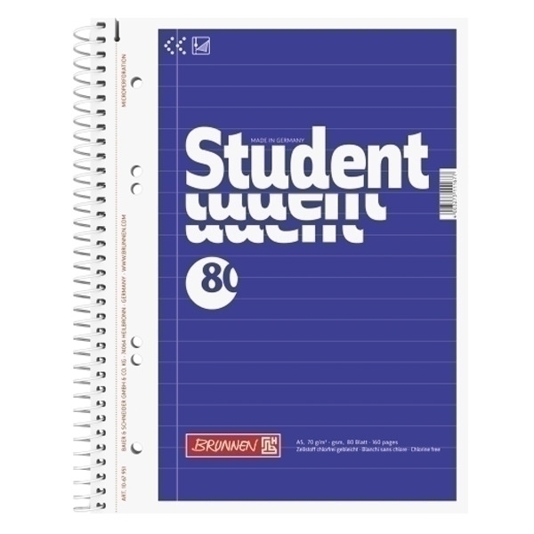 Collegeblock Brunnen Student 1067951 A5
