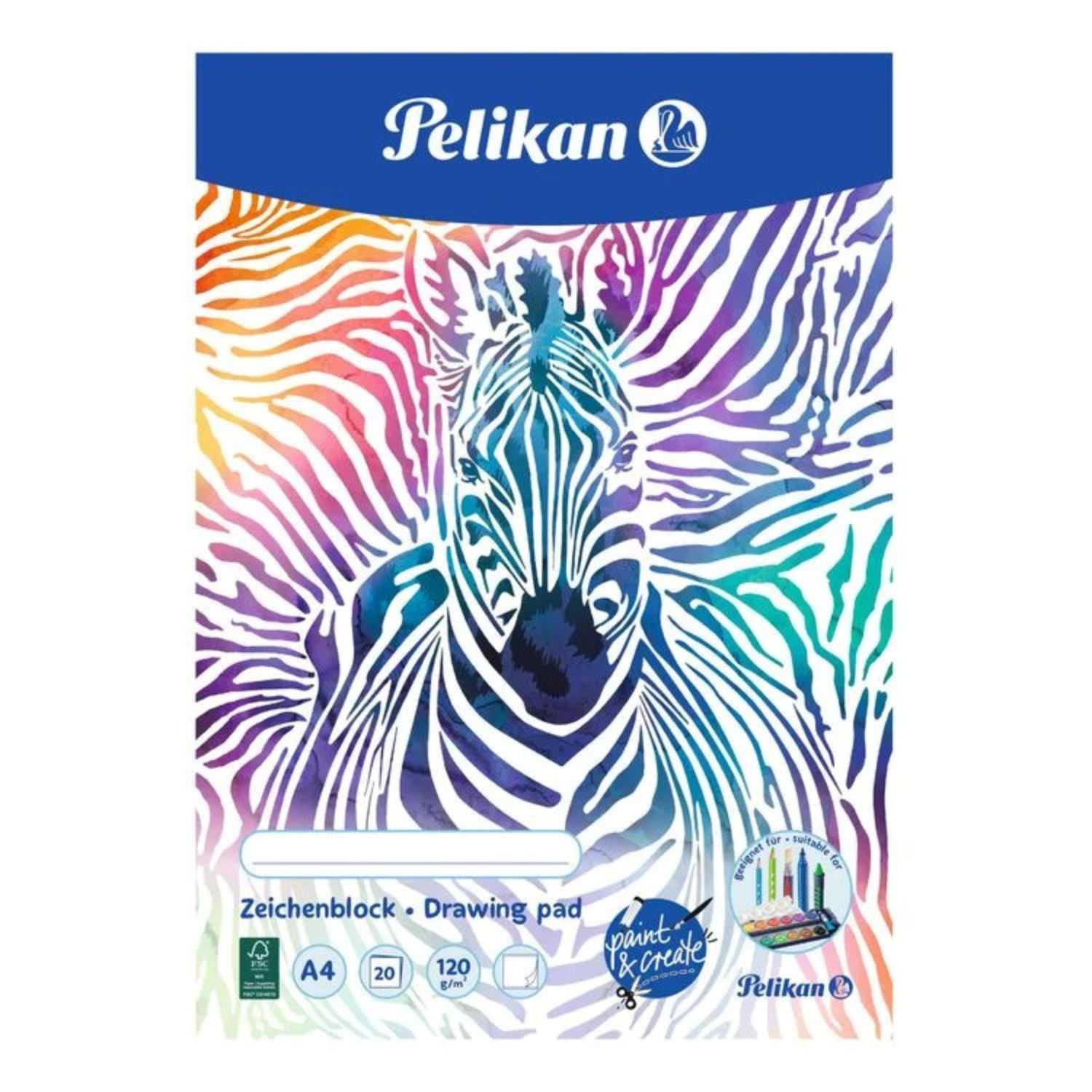 Pelikan Zeichenblock A4 120 g, 20 Blatt