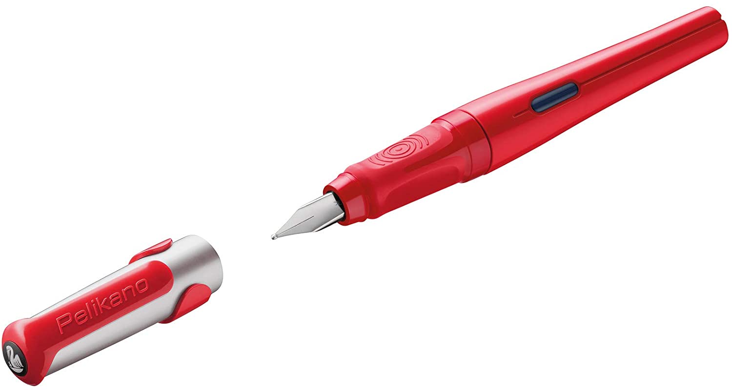 Schulfüller Pelikano® - Feder M, rot, Faltschachtel