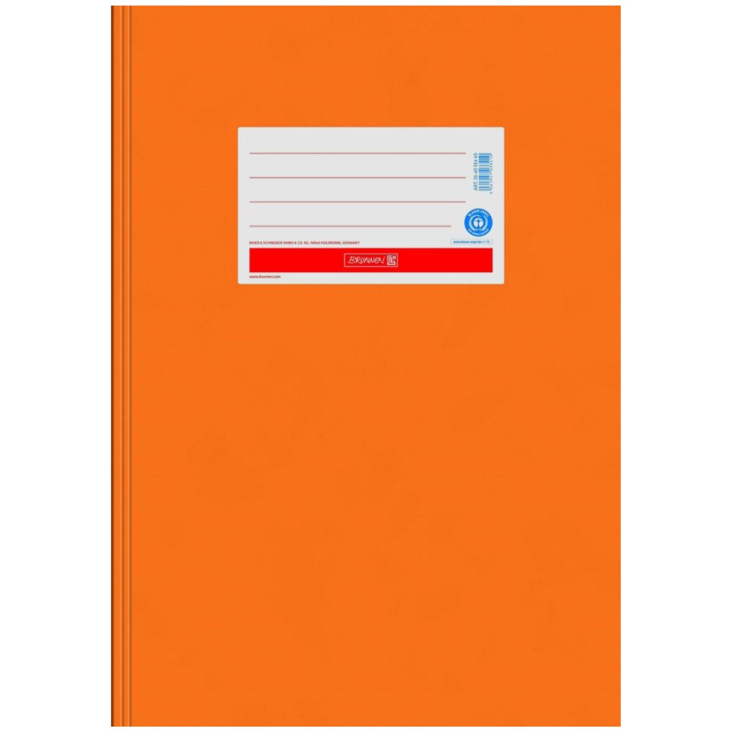 Brunnen Karton Hefthülle Blauer Engel A4, orange