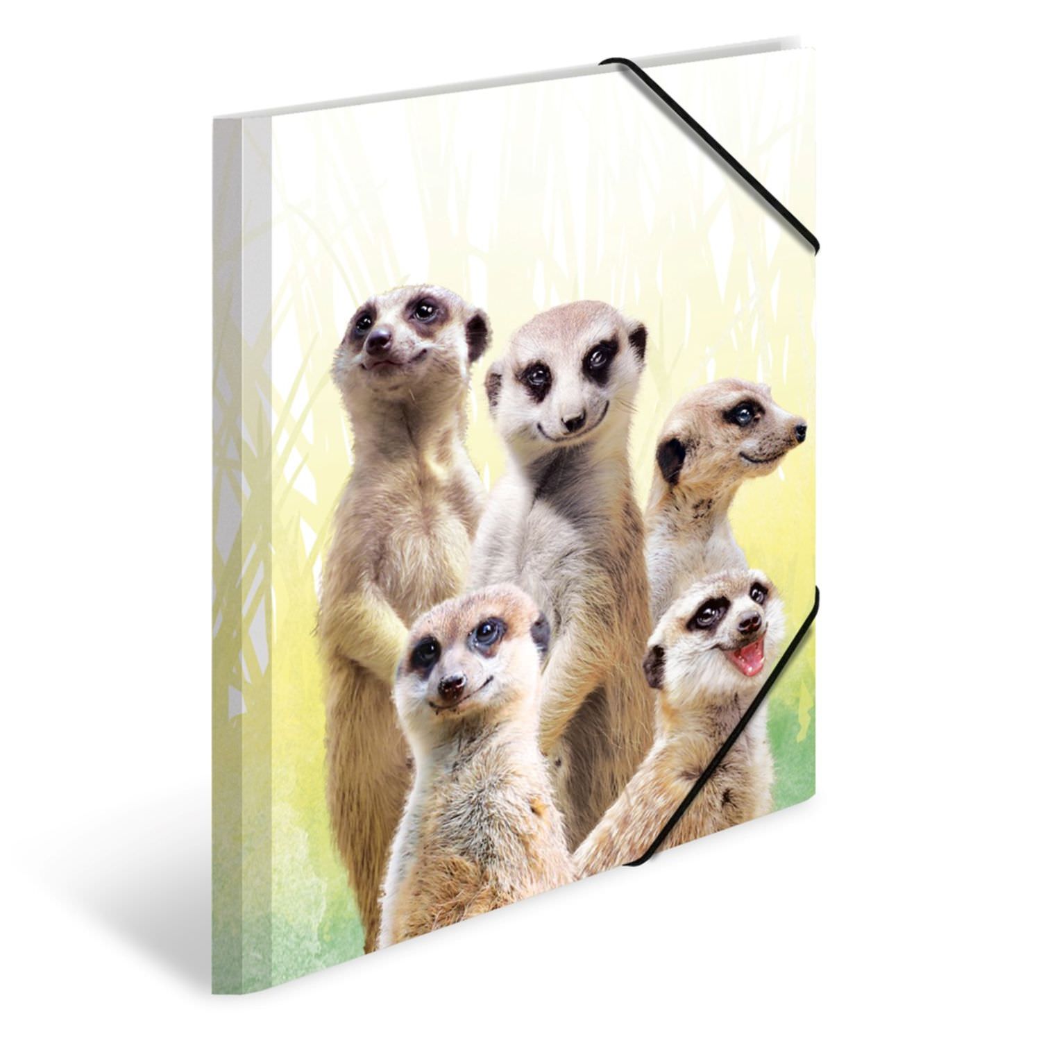 Herma Sammelmappe A4, exotische Tiere, Erdmännchen