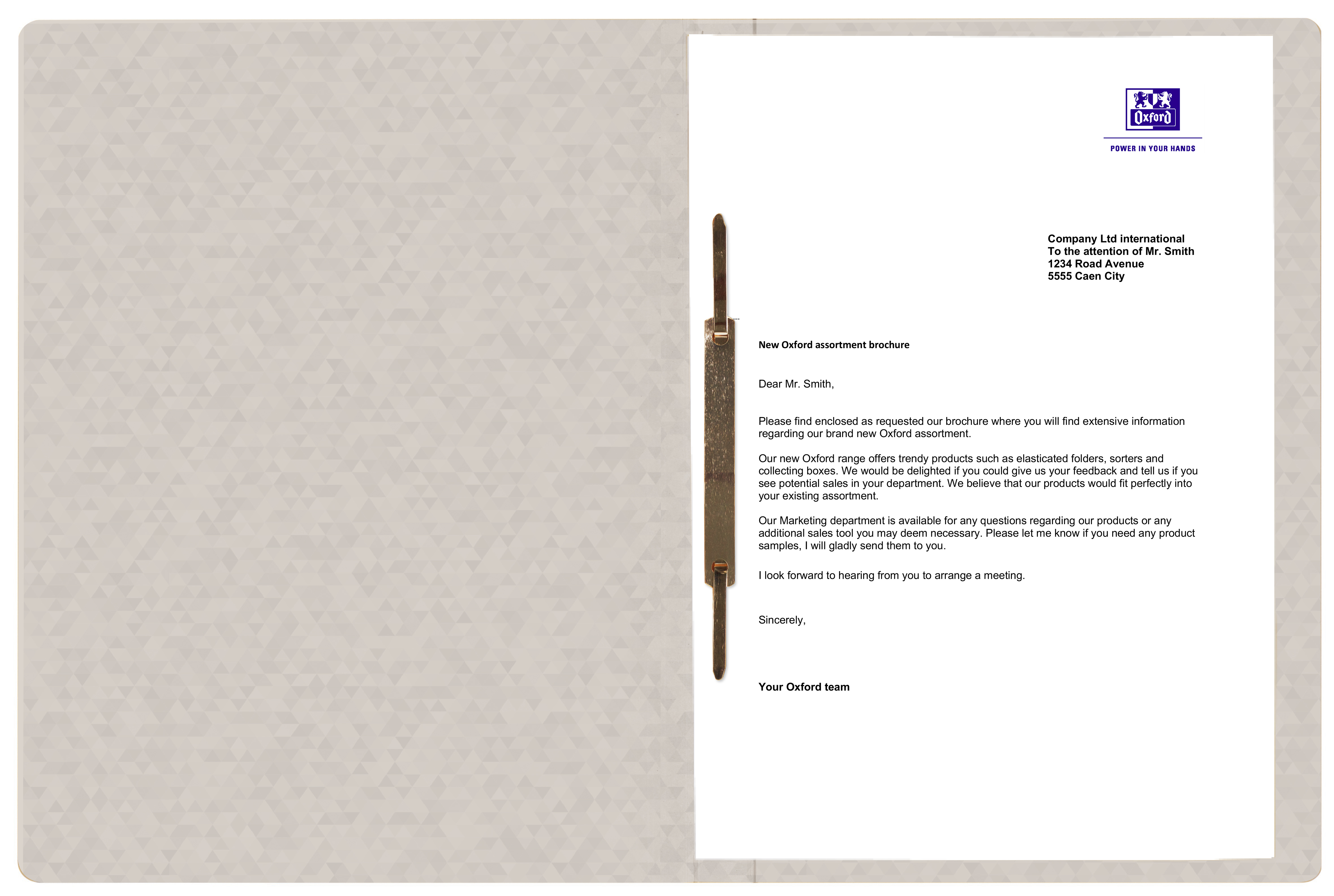 Oxford Schnellhefter A4 200 Blatt - chamois