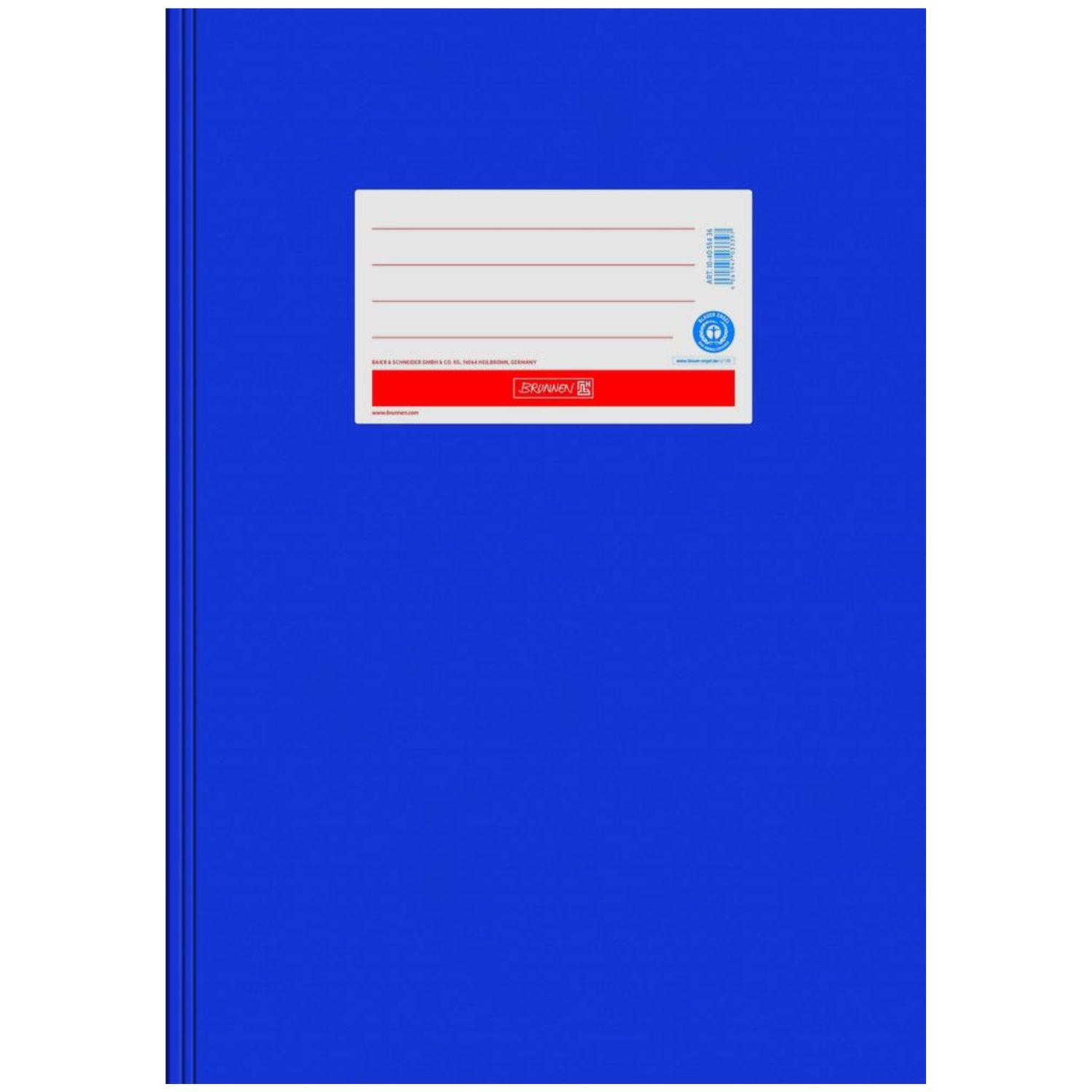 Brunnen Karton Hefthülle Blauer Engel A4, blau