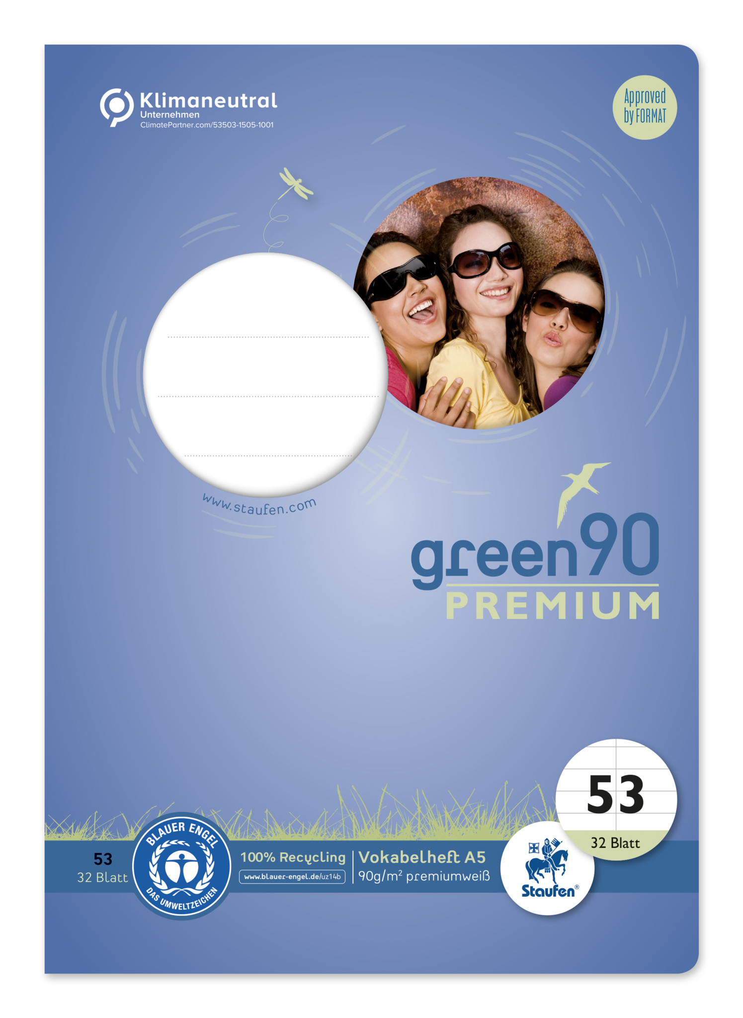 STAUFEN Vokabelheft GREEN A5 32 Batt - Lineatur 53