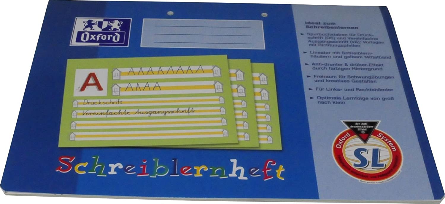 Oxford Schulheft, A4 quer, SL, 16, robuster, abwischbarer Deckel