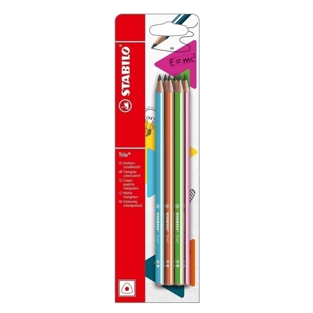 STABILO Trio Bleistift HB 6er BL
