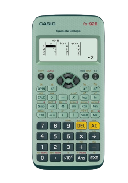 Casio FX 92B Spéciale Collège