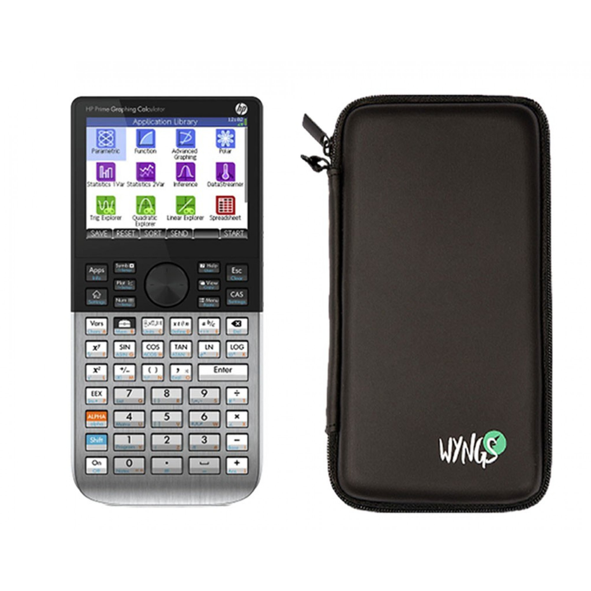 WYNGS Ensemble de Base noir avec Calculatrice Graphique HP Prime